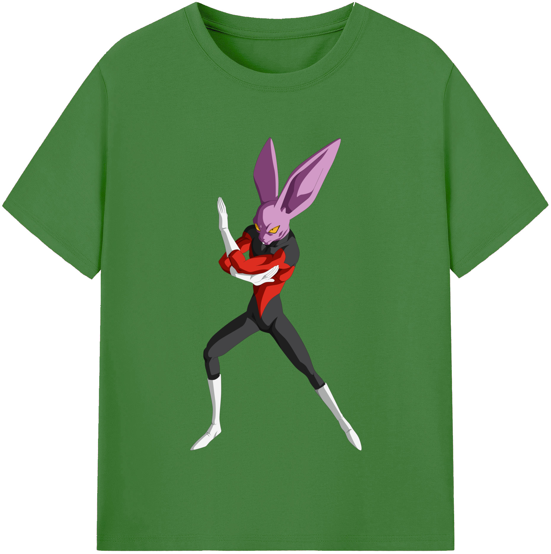 （画像用） ドラゴンボール ビルス 破壊神ビルス DRAGON BALL Beerus Birusu レディースカジュアルプリントTシャツ（綿100％）